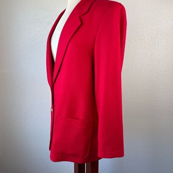 Pendleton Petite Red Wool Dress Jacket Size 10 EUC - Picture 4 of 6